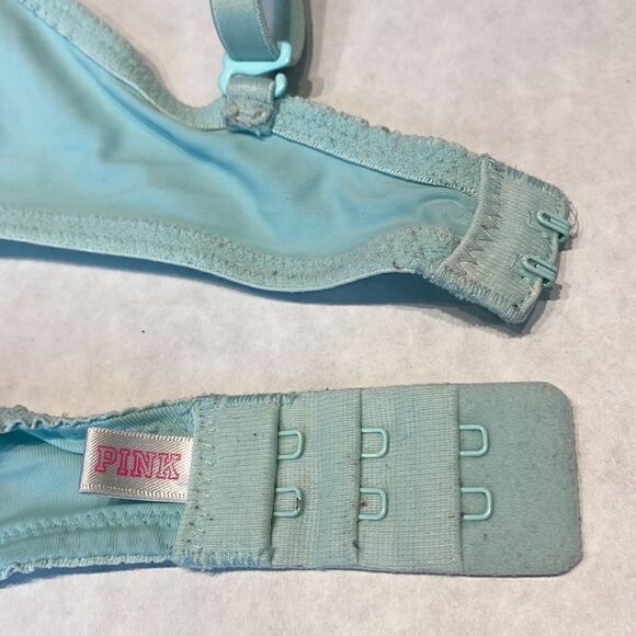 Pink Victoria’s Secret Wear Everywhere Push-Up 32C Multi-Way Straps Blue Pink - Picture 10 of 12